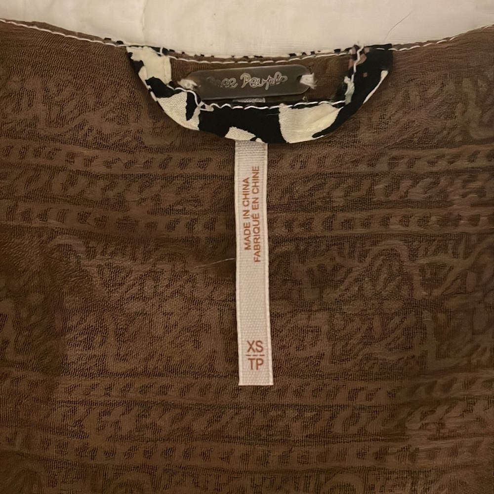Free People Cropped Open Blouse - Picture 6 of 10